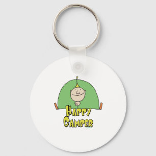 Happy Camper Guy Key Ring