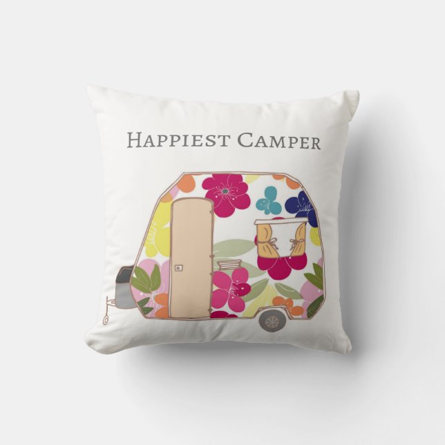 Happy Camper - Happiest Camper Cushion (Front)