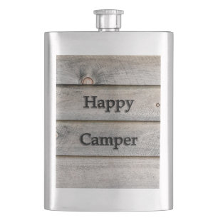 Happy Camper Hip Flask