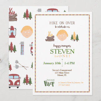 Happy Camper Invitation