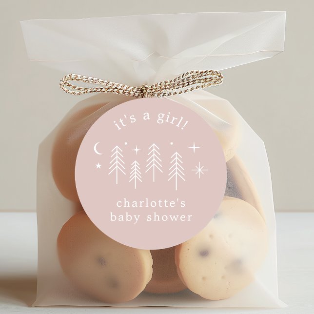 Happy Camper It's a Boy Classic Round Sticker (Creator Uploaded)