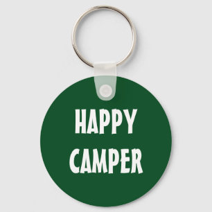 HAPPY CAMPER keychain for trailer or RV keys