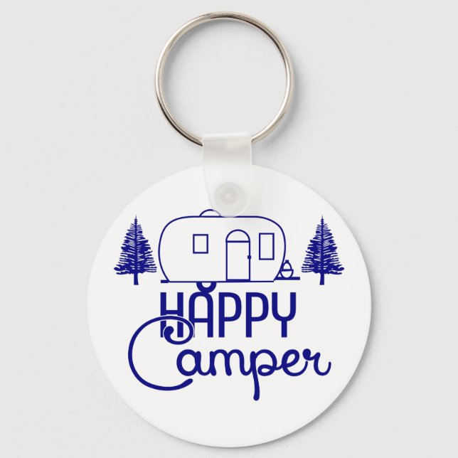 Happy Camper Keychains (Front)