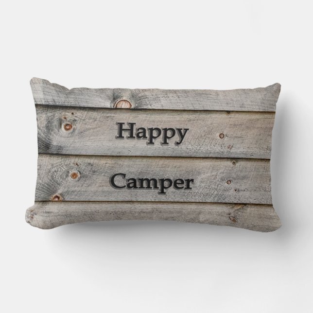 Happy Camper Lumbar Cushion (Front)