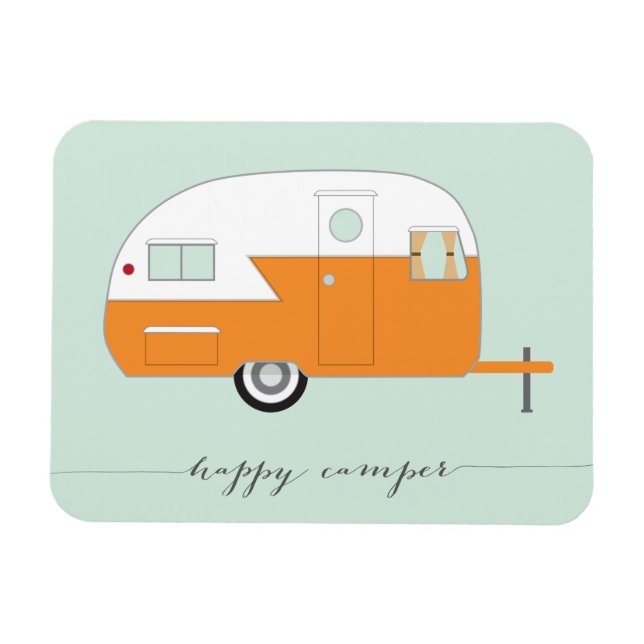 Happy Camper Magnet Orange (Horizontal)