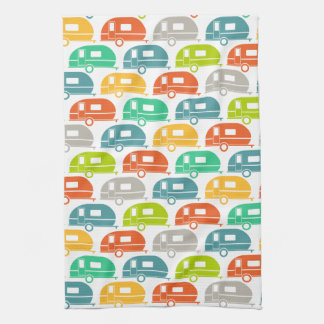 Happy Camper | Modern Camper Decor Brights Tea Towel