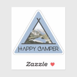 Happy Camper - Mountain river sticker