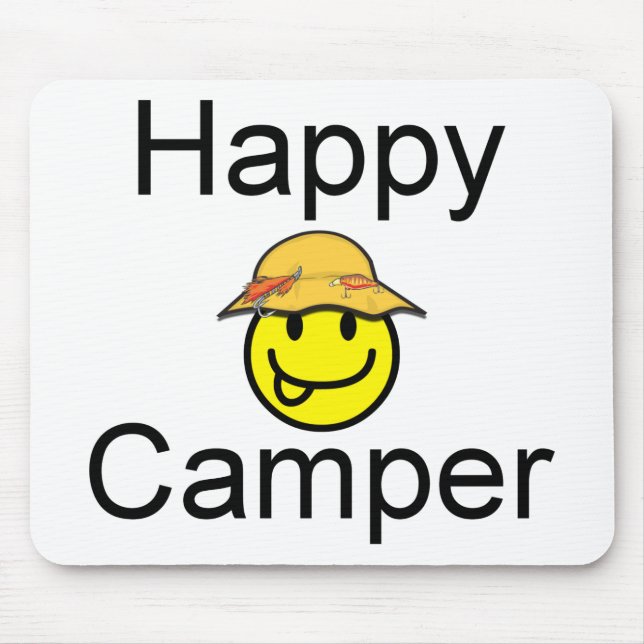 Happy Camper Mouse Pad (Front)