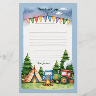 Happy Camper Notes Stationery