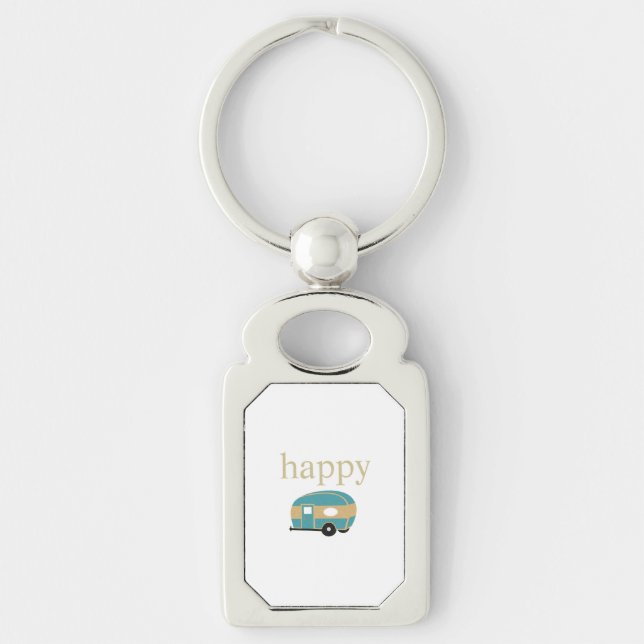 Happy Camper Personality Keychain (Front)