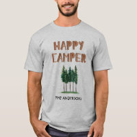 Happy Camper Pine Trees Personalised
