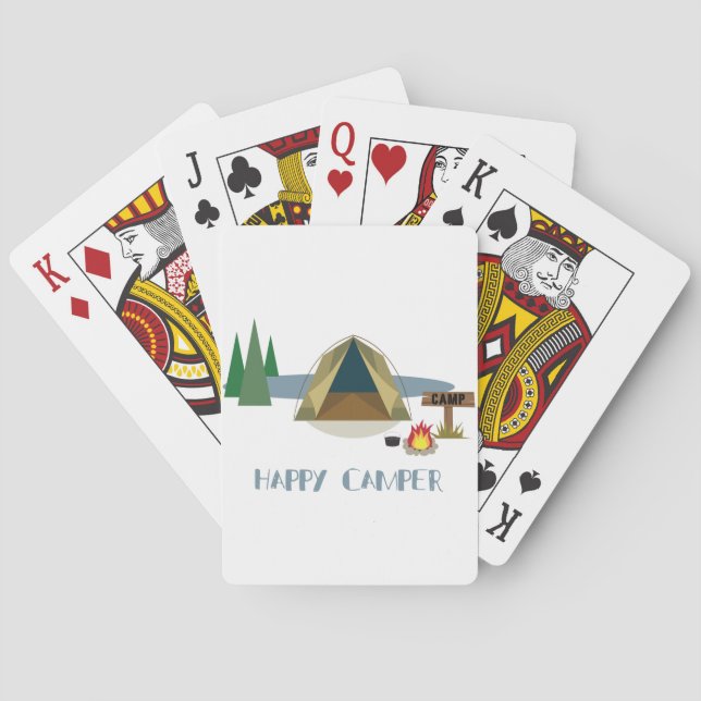 Happy Camper Playing Cards (Back)