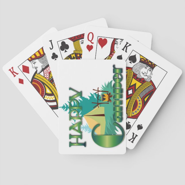 Happy Camper playing deck Cards (Back)