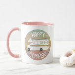 Happy Camper Rainbow Sweet RVing Motorhome Mug<br><div class="desc">I'd rather be camping! What about you? Check out this sweet RVing mug and check my shop for more matching items like tees, pillows, stickers and more. And of course more RV and camping stuff too. Customise this mug with a name or change the colours. If you buy it, thank...</div>