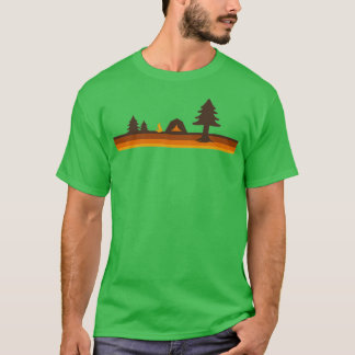 Happy Camper Retro 70s Camping T-Shirt