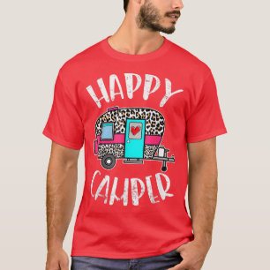 Happy Camper Retro Vintage Funny Camping Crew T-Sh T-Shirt