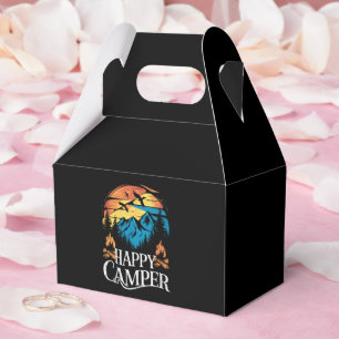 Happy Camper Retro Vintage Matching Camping Crew  Favour Box