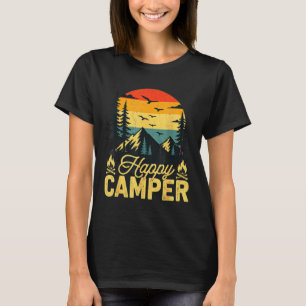 Happy camper rustic outdoor adventure design T-Shirt