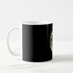 Happy camper seek adventure camping campfire coffee mug
