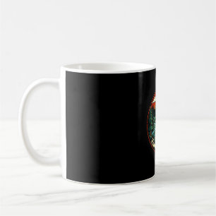 Happy camper seek adventure camping campfire coffee mug