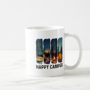 Happy Camper Shirt Hiking Adventure Summer Camp Ca Coffee Mug
