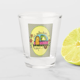 ***HAPPY CAMPER*** SHOT GLASS