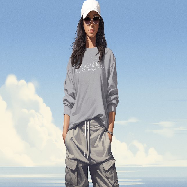 Happy Camper Silhouette Sweatshirt (Happy Camper Silhouette Sweatshirt)