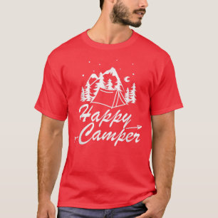Happy Camper Simple art for Camping Life T-Shirt