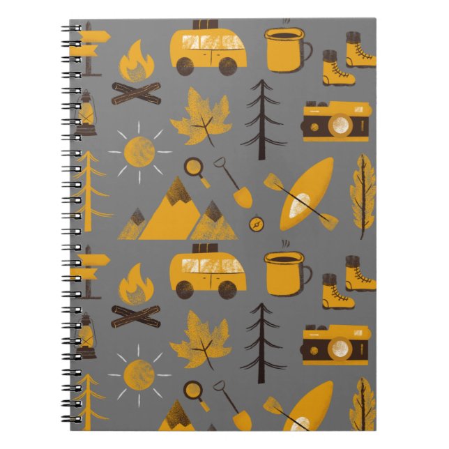 Happy Camper Spiral Notebook (Front)