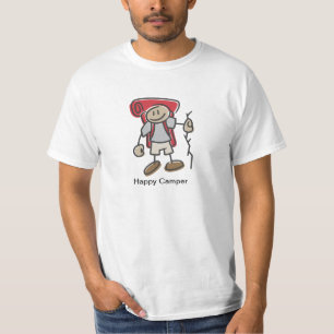 Happy Camper Stick Figure T-shirt