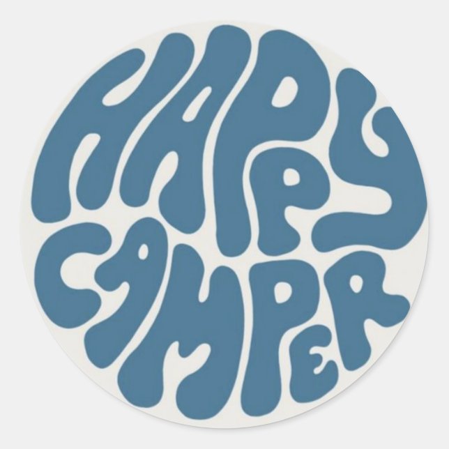 Happy Camper Sticker (Front)