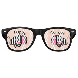 Happy Camper Striped Camper Sunglasses