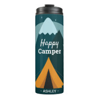 Happy Camper Tent and Mountains