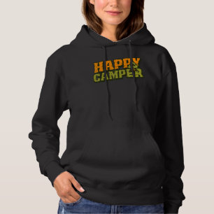 Happy Camper Tent Cool Camping Hoodie