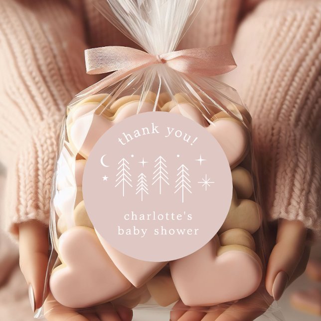 Happy Camper Thank You Classic Round Sticker (Creator Uploaded)