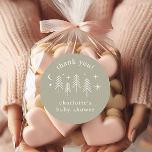 Happy Camper Thank You Classic Round Sticker