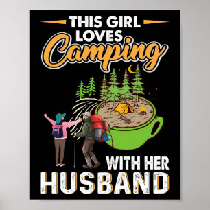 Happy Camper This Girl Loves Camping Poster