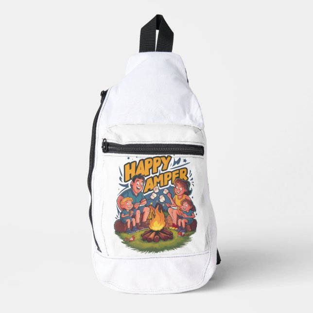 Happy Camper Toddler T-shirt (2) Sling Bag (Front)