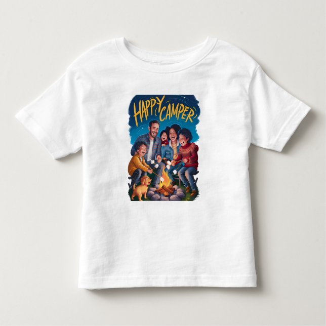 Happy Camper Toddler T-shirt (3) (Front)