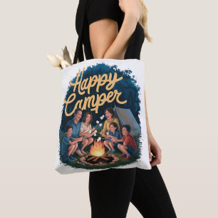 Happy Camper Toddler T-shirt (4) Tote Bag