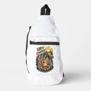 Happy Camper Toddler T-shirt (6) Sling Bag