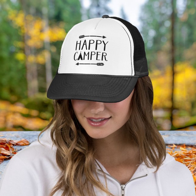 Happy Camper Trucker Hat (Creator Uploaded)