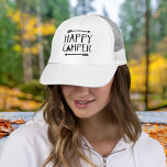 Happy Camper Trucker Hat<br><div class="desc">Embrace the spirit of adventure and the joy of outdoor living with our "Happy Camper" apparel and accessories! Featuring a charming graphic of a cosy tent nestled amidst whimsical boho arrows, our designs capture the essence of wanderlust and exploration. Whether you're a seasoned adventurer or simply love the great outdoors,...</div>