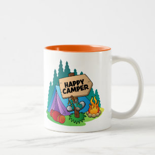 Happy Camper Two-Tone Mug