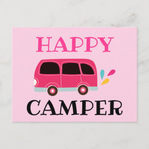 Happy Camper Van Postcard