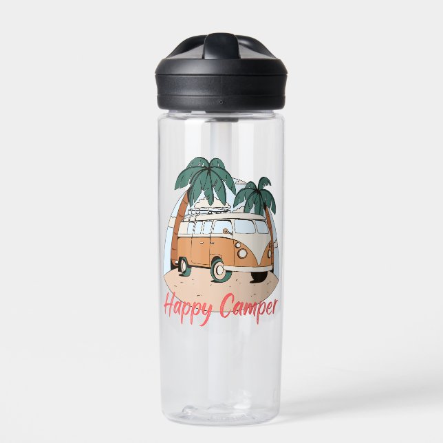 Happy camper water bottle (Front)