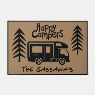 Happy Camper Welcome Door Mat