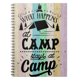 Happy Camper What Happens At Camp Notebook