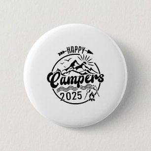 Happy Campers 2025  6 Cm Round Badge