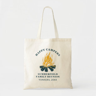 Happy Campers Camping Family Vacation Trip Tote Bag